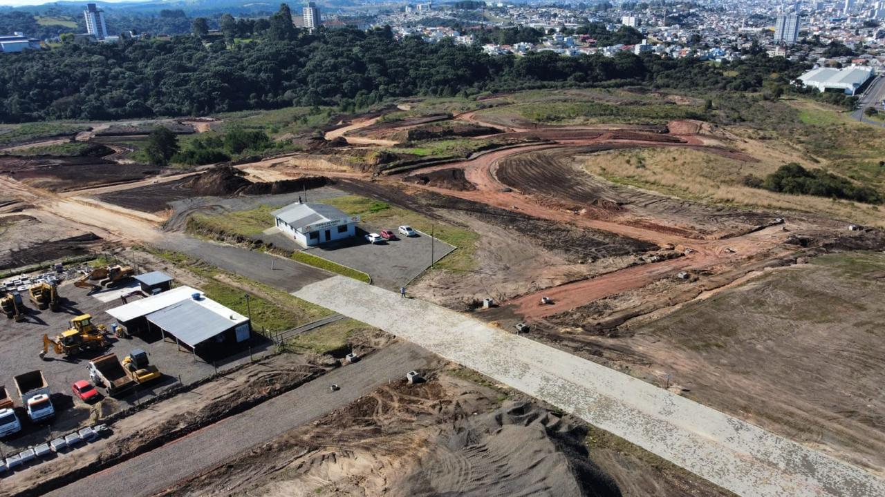 Vista aérea do Loteamento Santa Teresa em Lages